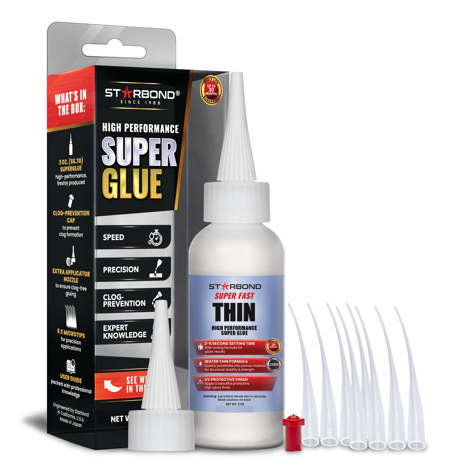 Starbond Liquid Premium Instant Glue Cyanoacrylate Super Glue with Extra Cap and Extra Fine 2 Pen and EM-02 Fast-Drying (CA) Tip, oz. (For
Starbond Liquid Premium Instant Glue Cyanoacrylate Super Glue with Extra Cap and Extra Fine 2 Pen and EM-02 Fast-Drying (CA) Tip, oz. (For