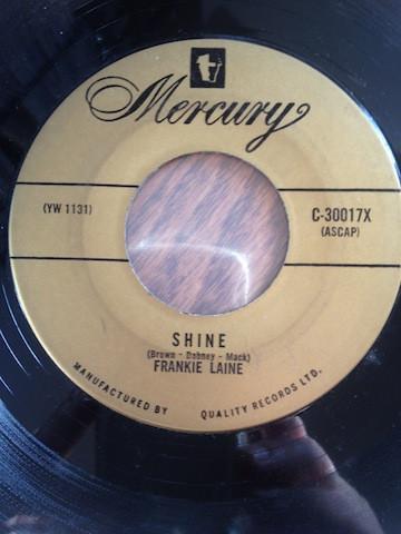 7inch Record FRANKIE LAINE - That Lucky Old Sun C30017X MERCURY Canada Jazz Used
7inch Record FRANKIE LAINE - That Lucky Old Sun C30017X MERCURY Canada Jazz Used