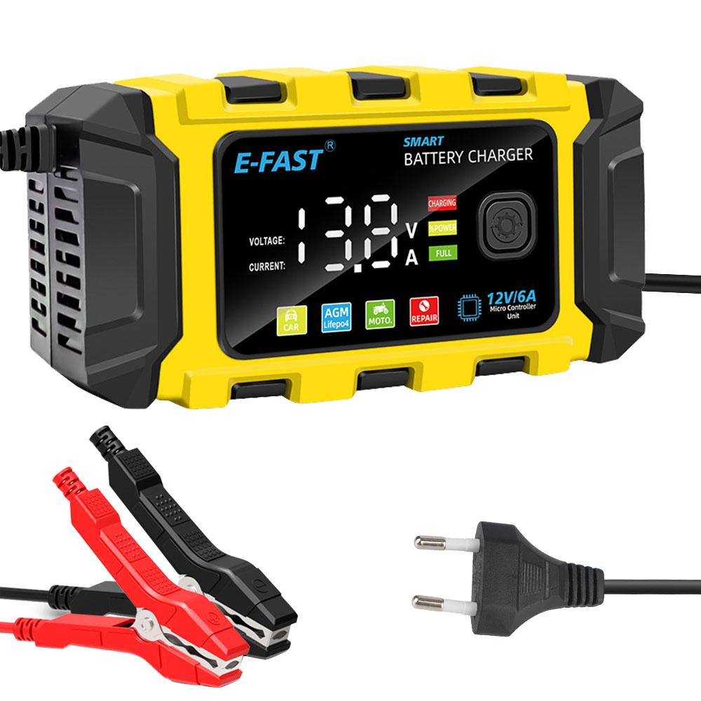 Интеллектуальное зарядное устройство для ремонта мотоцикла для свинцово-кислотного аккумулятора LiFePO4 12 В 6 А, новое универсальное зарядное устройство для автомобильного аккумулятора
Интеллектуальное зарядное устройство для ремонта мотоцикла для свинцово-кислотного аккумулятора LiFePO4 12 В 6 А, новое универсальное зарядное устройство для автомобильного аккумулятора