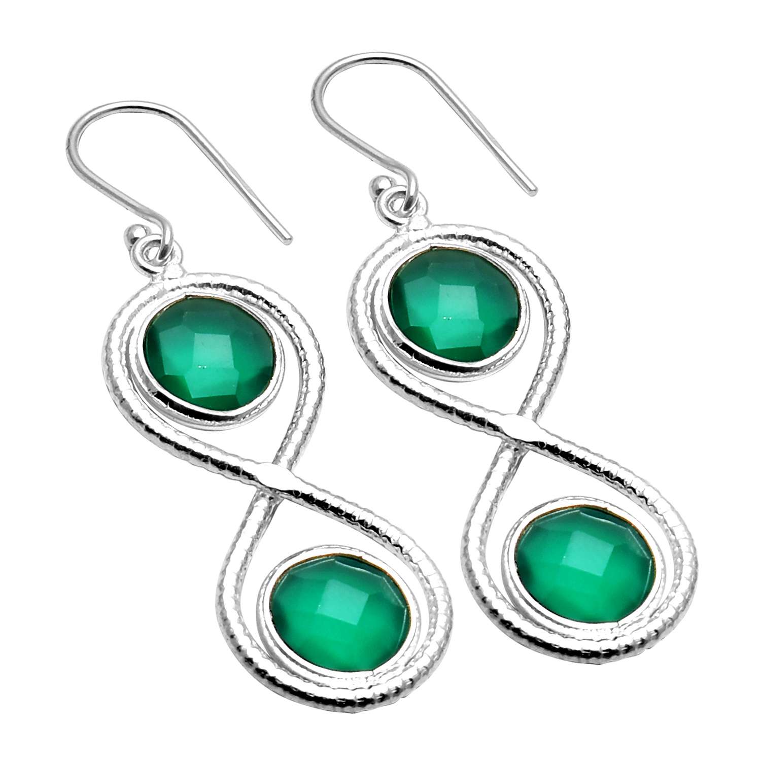 Green Onyx Gemstone Earrings Solid 925 Sterling Silver Handmade Earrings Jewelry Gift For Women And Girls E-2768
Green Onyx Gemstone Earrings Solid 925 Sterling Silver Handmade Earrings Jewelry Gift For Women And Girls E-2768