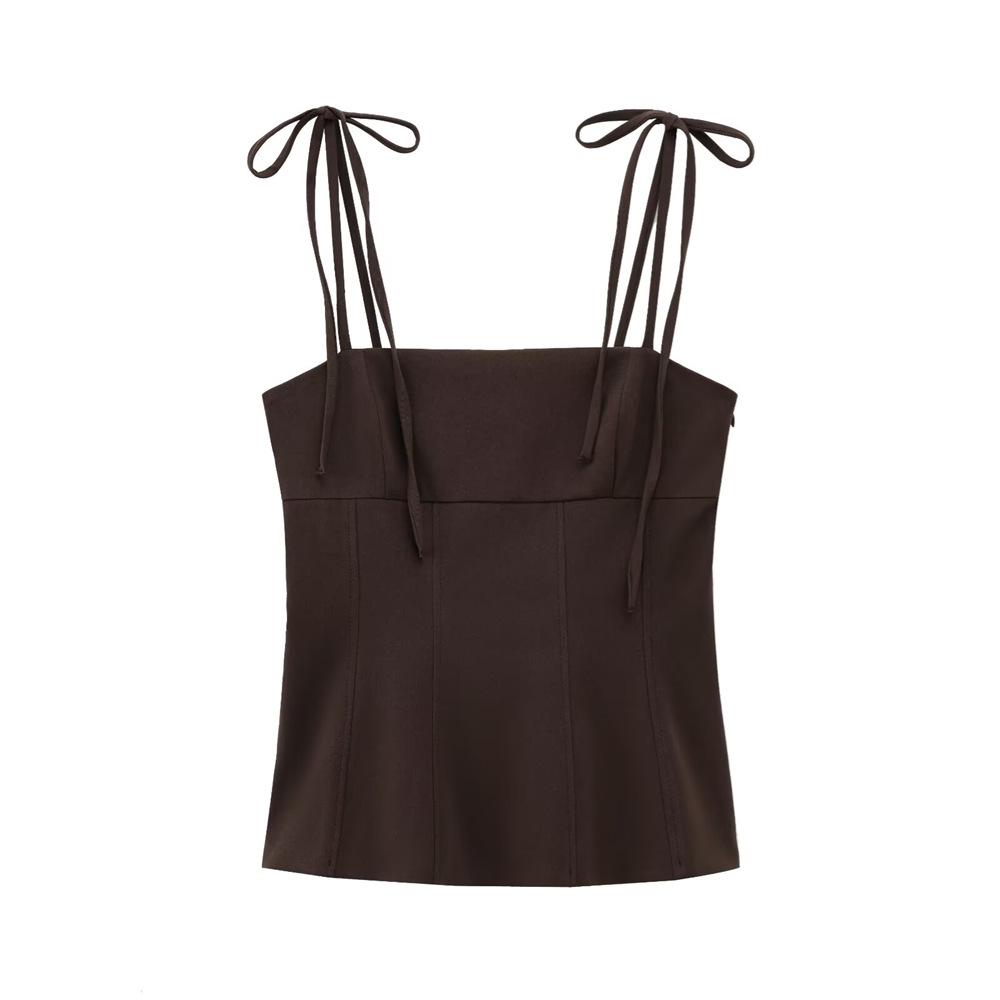 Spring 2025 Women s Slim Fit Vest with Bow Tie Strap Decoration M коричневый/красный
Spring 2025 Women s Slim Fit Vest with Bow Tie Strap Decoration M коричневый/красный