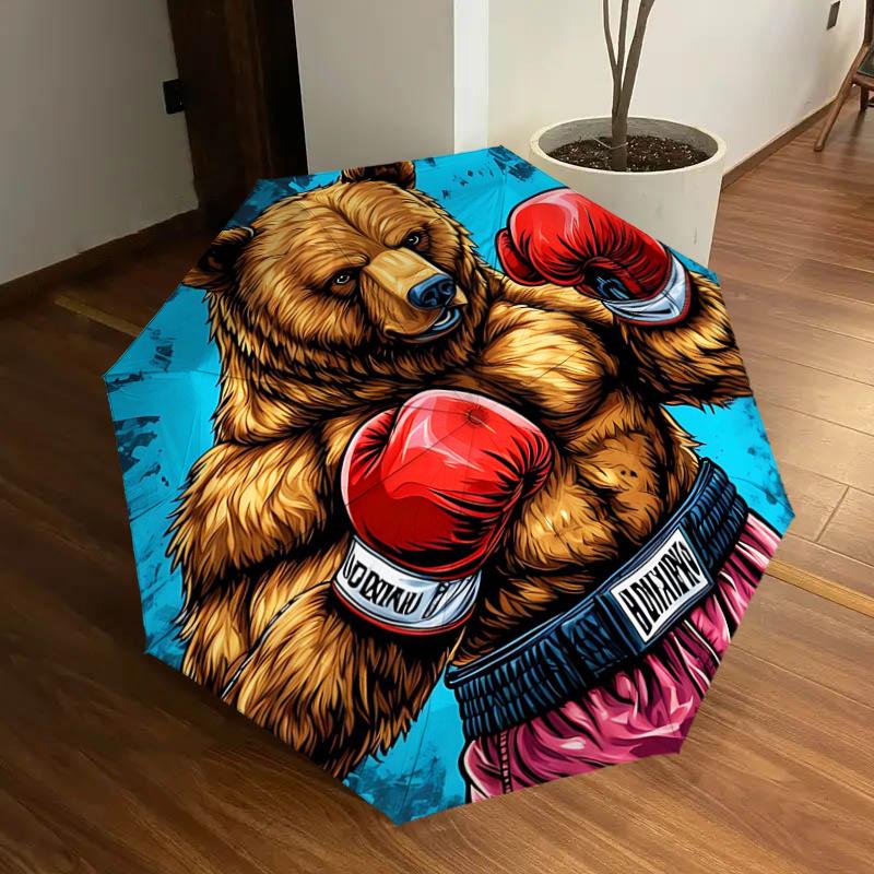 Boxing Bear with Boxing Gloves: Unique Gift for Fans, Travelers, and Daily Use - Auto Open Close Umbrella with Foldable Design and Iron Fram
Boxing Bear with Boxing Gloves: Unique Gift for Fans, Travelers, and Daily Use - Auto Open Close Umbrella with Foldable Design and Iron Fram