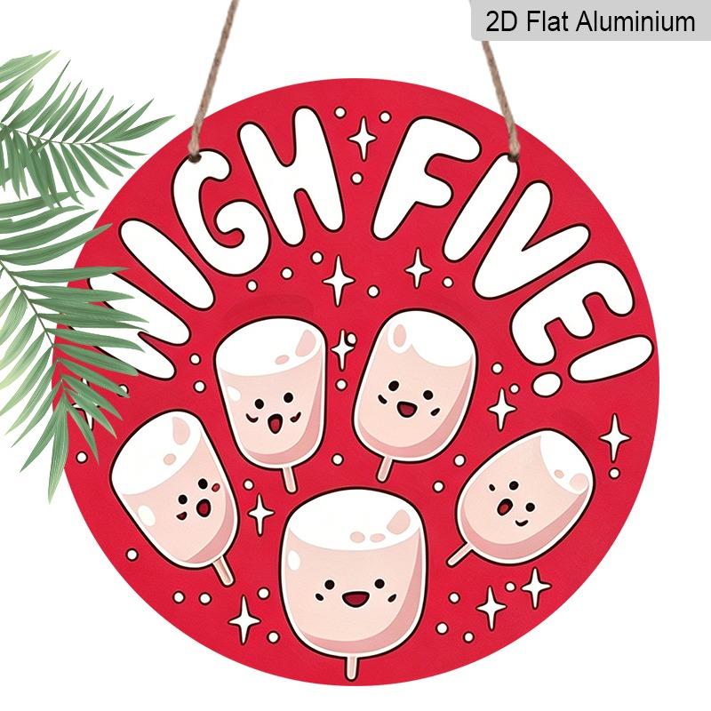 2D Flat Aluminum Wall Decorations, Available in Various Sizes, HIGH FIVE! High Five Celebration! Cartoon Marshmallow Pattern, Perfect for Home Décor 7.87×7.87inch
2D Flat Aluminum Wall Decorations, Available in Various Sizes, HIGH FIVE! High Five Celebration! Cartoon Marshmallow Pattern, Perfect for Home Décor 7.87×7.87inch