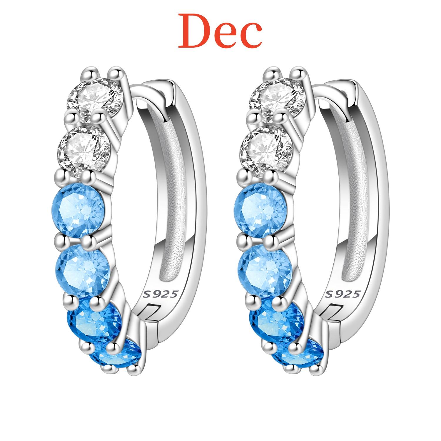 Orstarry 925 Silver Lucky Month Birthday Stone Earring Original Jewelry Hoop Earrings Women Jewelry Party Trendy Gifts
Orstarry 925 Silver Lucky Month Birthday Stone Earring Original Jewelry Hoop Earrings Women Jewelry Party Trendy Gifts