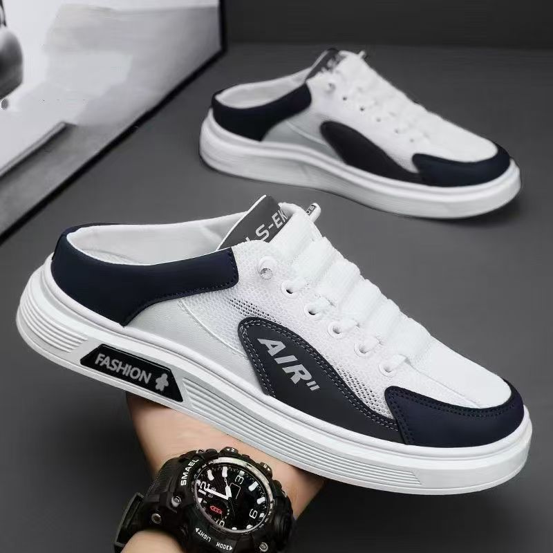 Summer breathable sports and leisure board shoes mesh lazy one pedal heelless half slippers men s trendy shoes 39
Summer breathable sports and leisure board shoes mesh lazy one pedal heelless half slippers men s trendy shoes 39