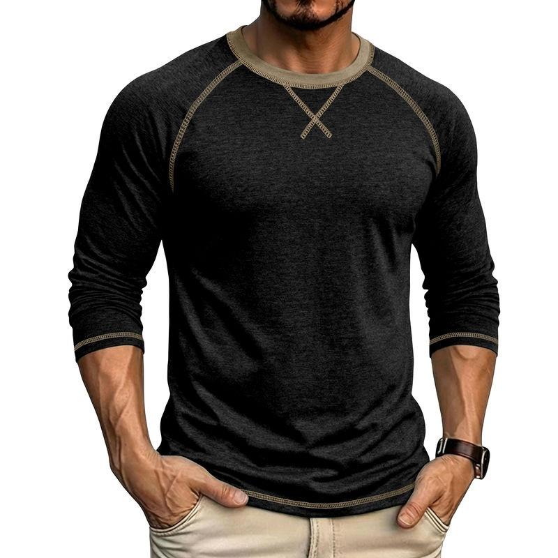 Men s T-Shirts Long Sleeve O-Neck Pactwork Casual Spring Autumn Tees Tops Fashion Mens Clothing 2XL чёрный
Men s T-Shirts Long Sleeve O-Neck Pactwork Casual Spring Autumn Tees Tops Fashion Mens Clothing 2XL чёрный