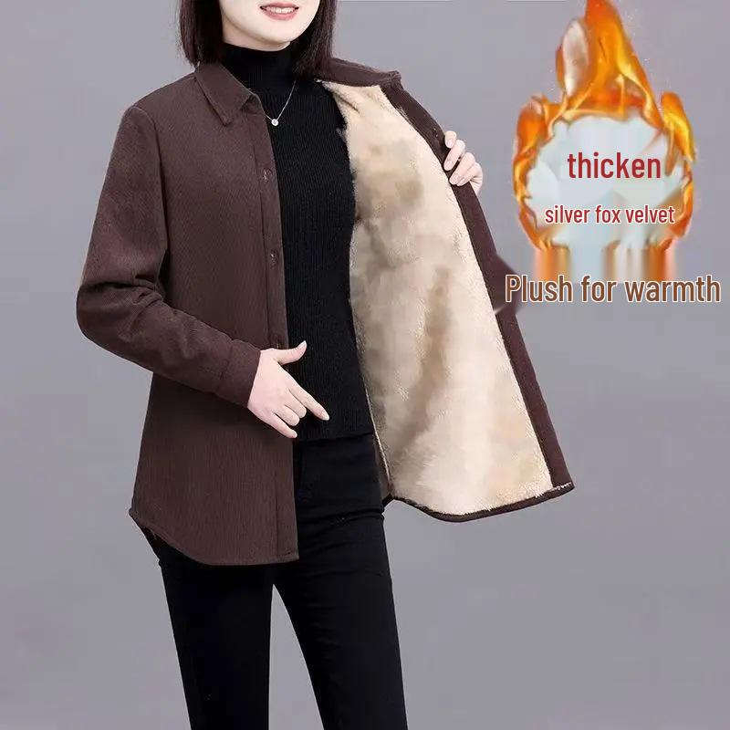 Women s Lambswool Fleece Short Jacket: Spring & Autumn Plus Size Loose Fit 2XL кавовий
Women s Lambswool Fleece Short Jacket: Spring & Autumn Plus Size Loose Fit 2XL кавовий