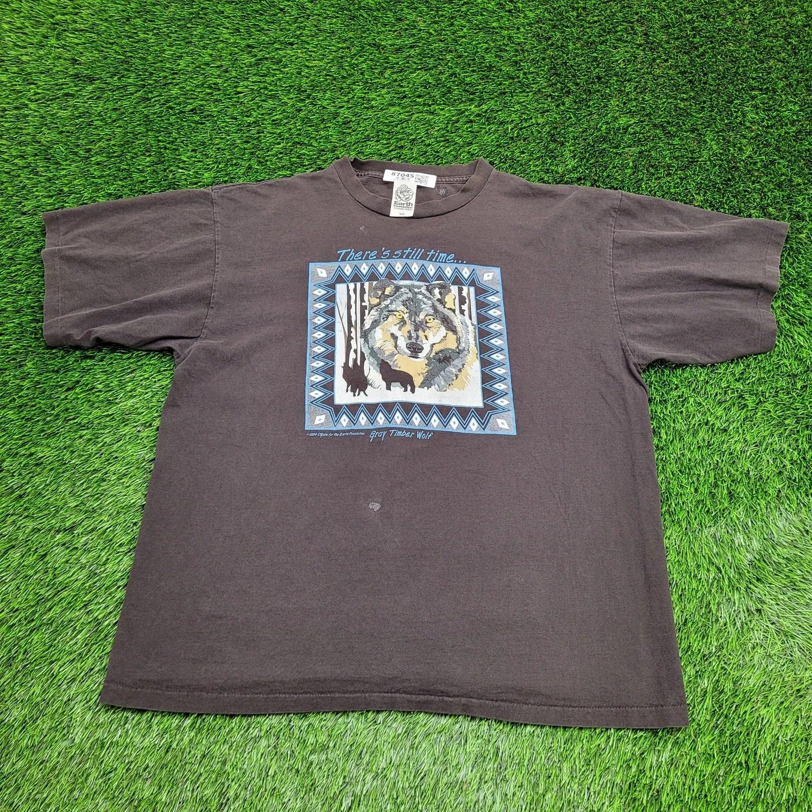 Vintage 1994 Aztec Wolf Shirt 2XL 25x28 Faded Black Portrait M
Vintage 1994 Aztec Wolf Shirt 2XL 25x28 Faded Black Portrait M