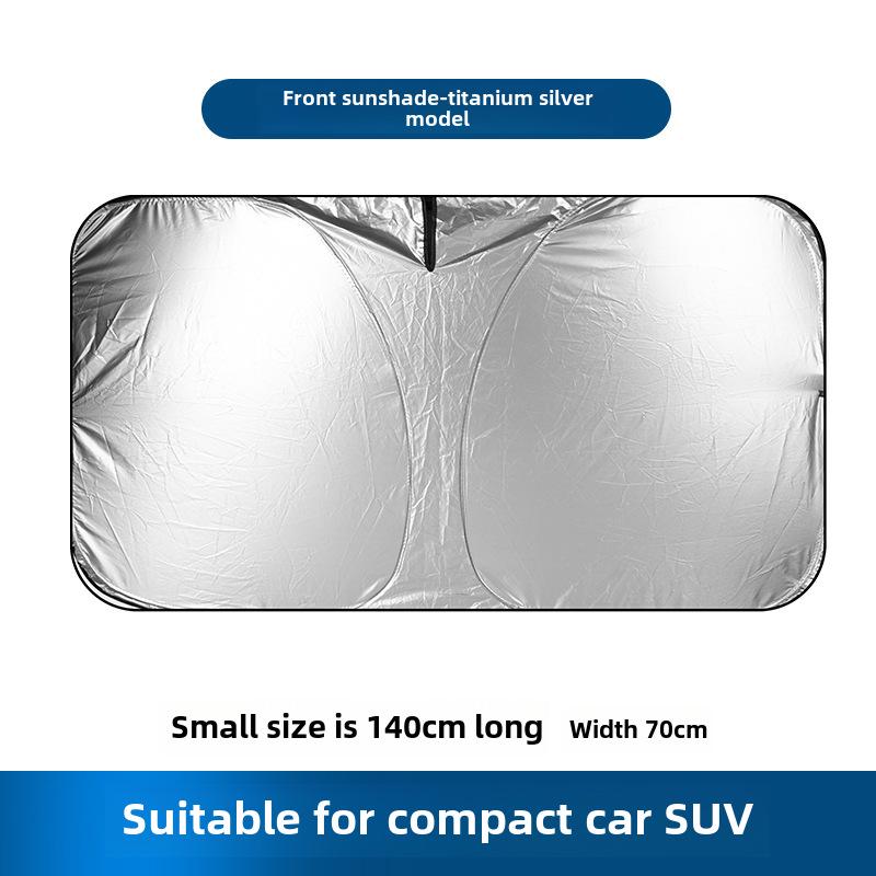Универсальный титаново-серебряный лазерный автомобильный солнцезащитный козырек - теплоизоляция и защита от солнца
Универсальный титаново-серебряный лазерный автомобильный солнцезащитный козырек - теплоизоляция и защита от солнца