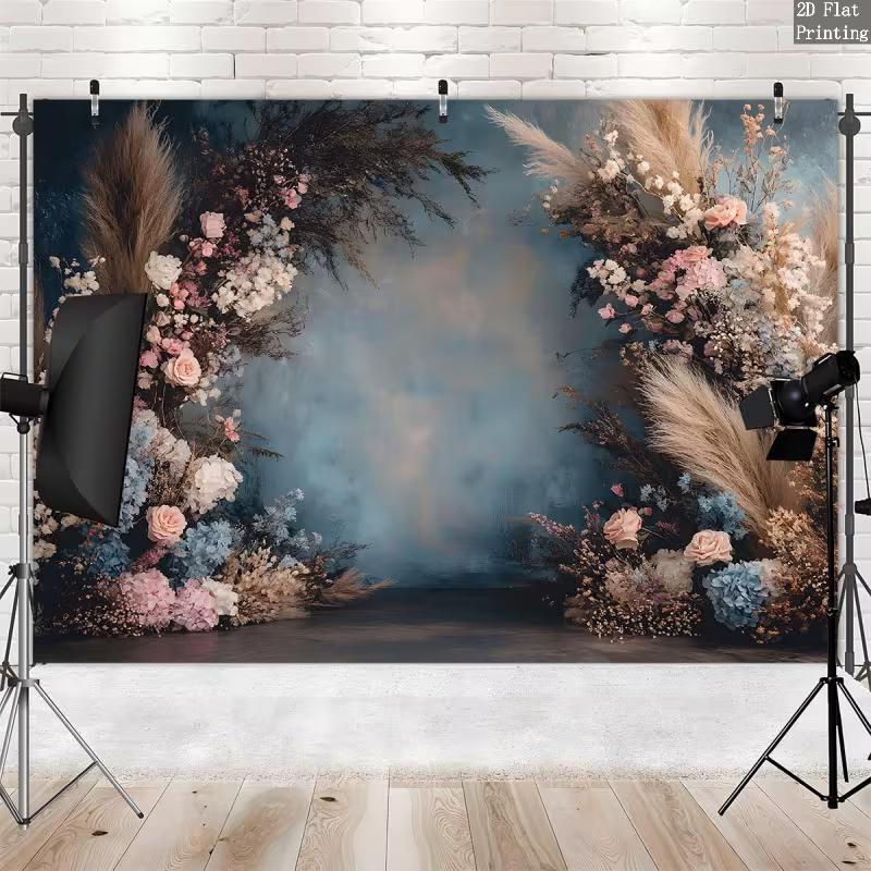 2D Dark Blue Boho Floral Backdrop, 2D Flat Printing Background Cloth for Boho Themed Party 47.2x31.5inch/120*80cm
2D Dark Blue Boho Floral Backdrop, 2D Flat Printing Background Cloth for Boho Themed Party 47.2x31.5inch/120*80cm