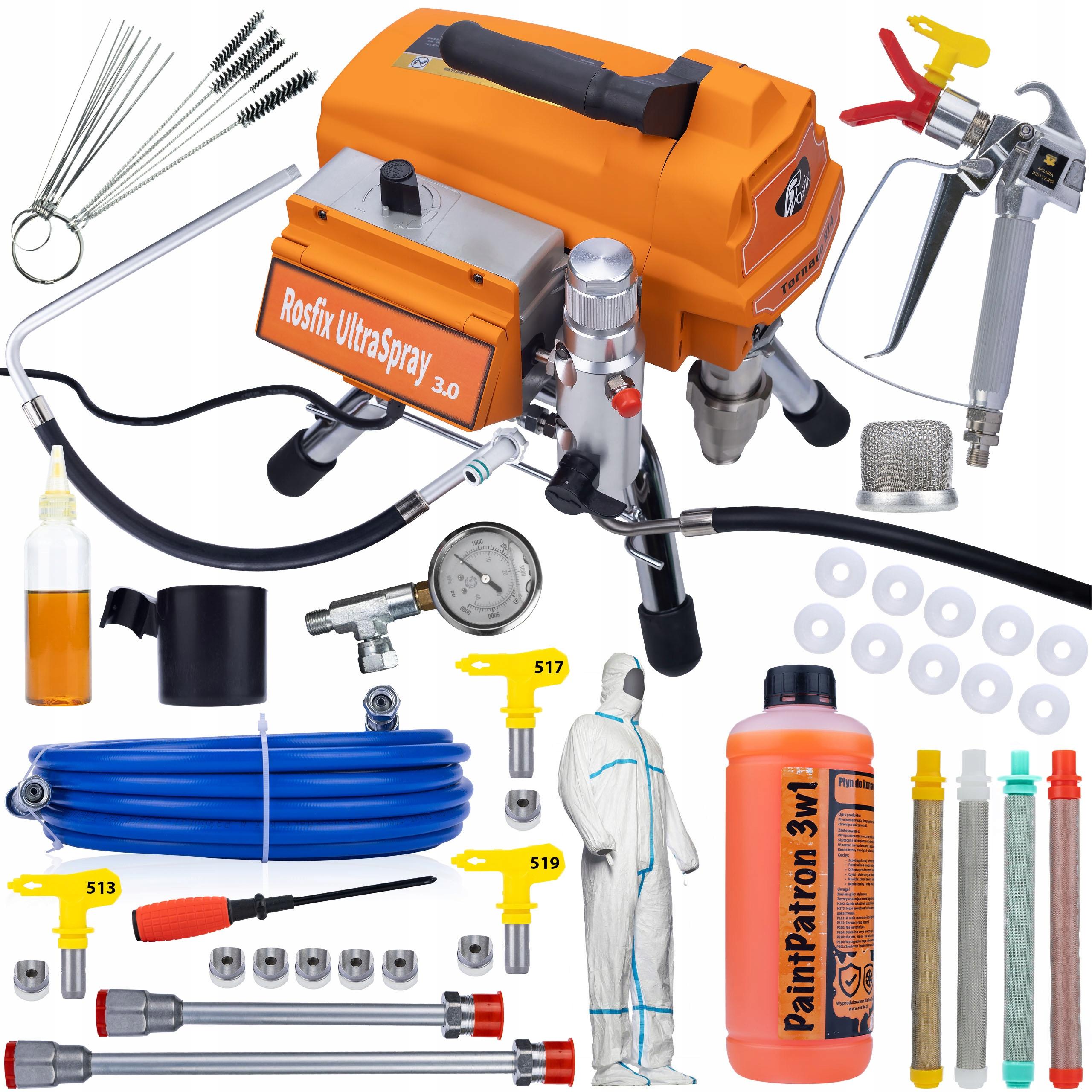 Rosfix Agregat Malarski Tornado RT4 UltraSpray – 3000W, 22MPA, 3,2L/min | Zestaw z Akcesoriami | Wysoka Wydajność i Precyzja
Rosfix Agregat Malarski Tornado RT4 UltraSpray – 3000W, 22MPA, 3,2L/min | Zestaw z Akcesoriami | Wysoka Wydajność i Precyzja