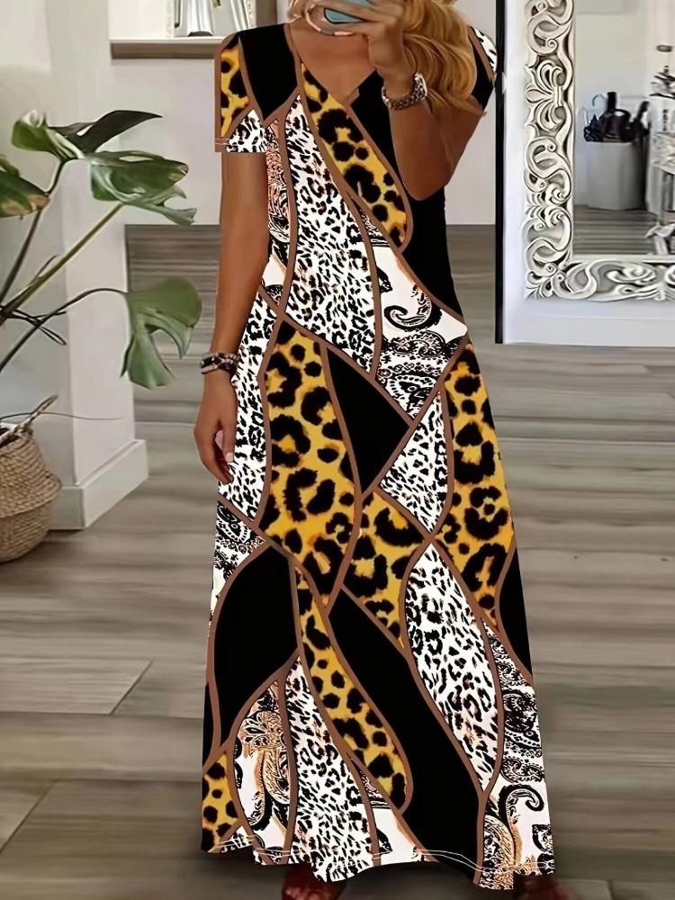 Women s Long Sleeve Dress with Geometric Animal Print in Multiple Patterns 5XL
Women s Long Sleeve Dress with Geometric Animal Print in Multiple Patterns 5XL