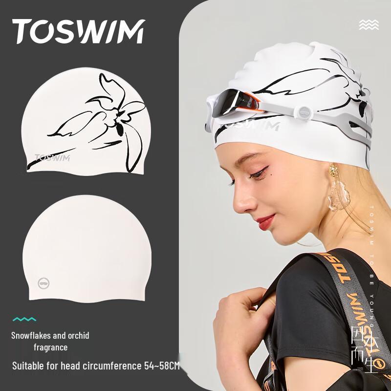 Силиконовая шапочка для плавания TOSWIM с принтом
Силиконовая шапочка для плавания TOSWIM с принтом