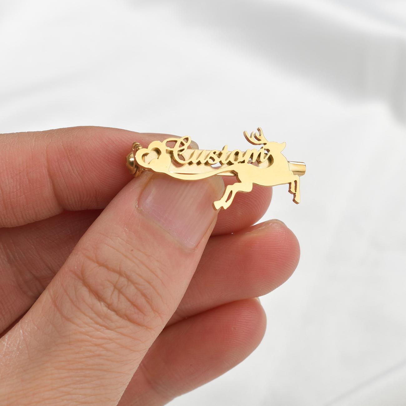 Atoztide Personalized Customized Name Logo Stone Crown Pins Brooch Stainless Steel Fashion for Men Women Wedding Jewelry Gift Silver color
Atoztide Personalized Customized Name Logo Stone Crown Pins Brooch Stainless Steel Fashion for Men Women Wedding Jewelry Gift Silver color