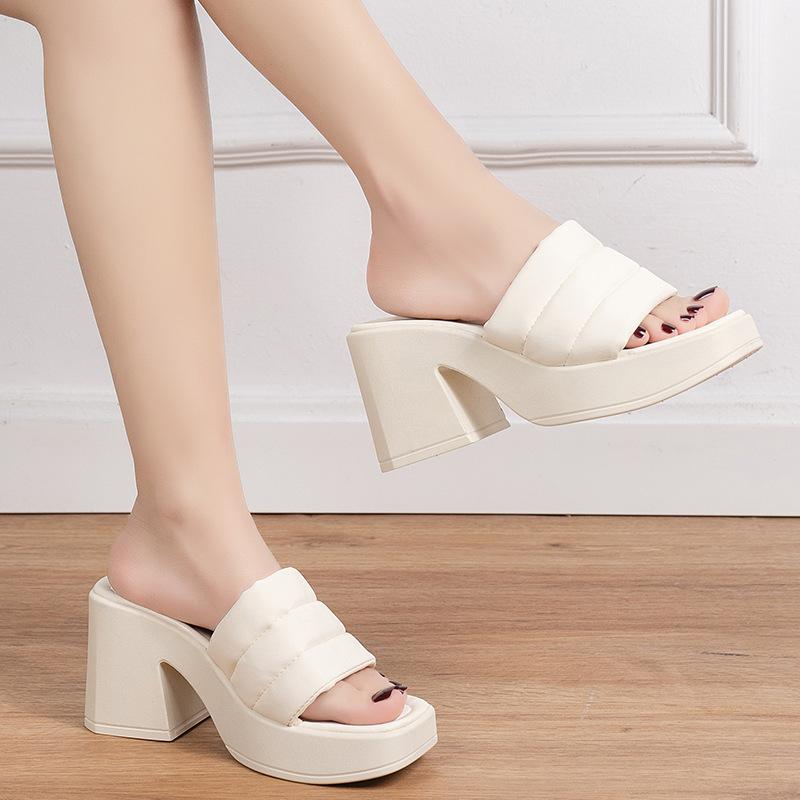 Foreign trade thick-soled thick-heeled high-heeled cool slippers women s outerwear one-word slippers spot spring and summer new fashion women s shoes 42 хакі
Foreign trade thick-soled thick-heeled high-heeled cool slippers women s outerwear one-word slippers spot spring and summer new fashion women s shoes 42 хакі