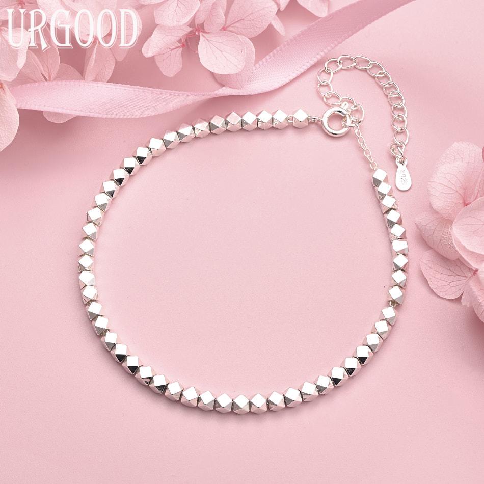 925 Sterling Silver Fashion Bracelet Wedding Gift Jewelry 20cm
925 Sterling Silver Fashion Bracelet Wedding Gift Jewelry 20cm