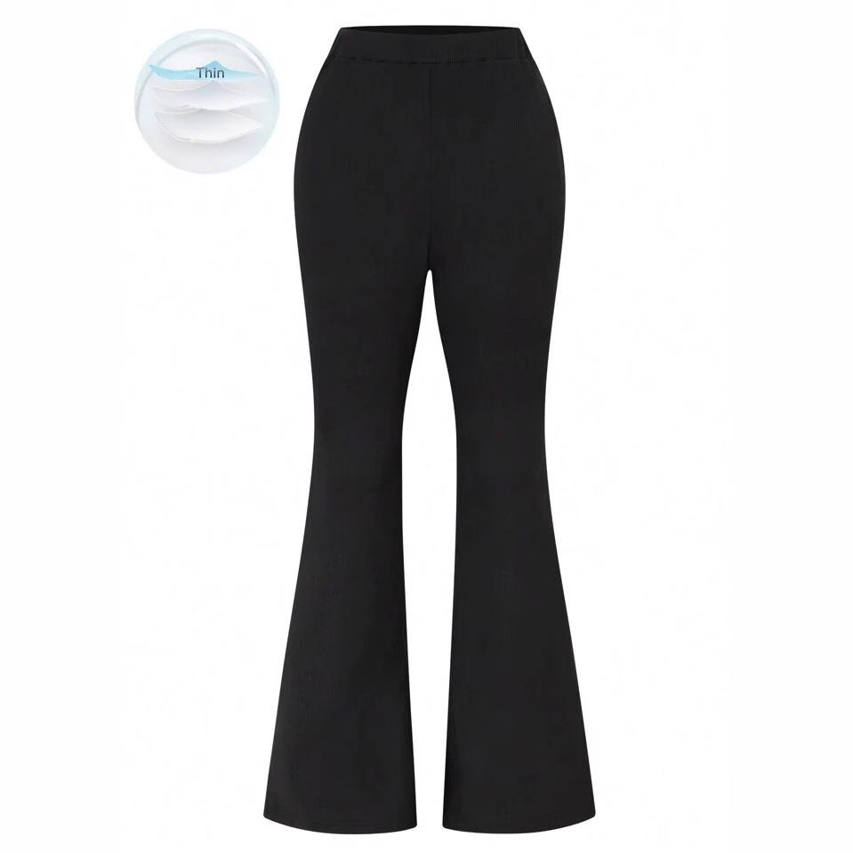 European and American Women s Slim Fit High Waist Flared Knit Pants Double Extra Large чёрный
European and American Women s Slim Fit High Waist Flared Knit Pants Double Extra Large чёрный
