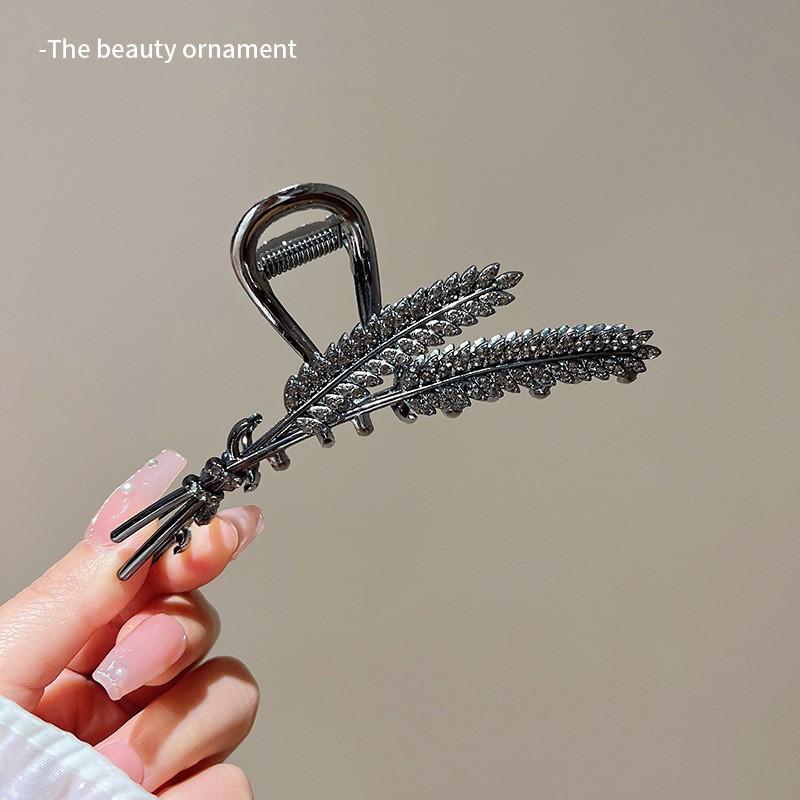 Luxury Metal Hair Clip with Leaf Design Elegant Large Claw Hairpin Durable Strong Grip for Daily Use and Special Occasions One Size чорний
Luxury Metal Hair Clip with Leaf Design Elegant Large Claw Hairpin Durable Strong Grip for Daily Use and Special Occasions One Size чорний