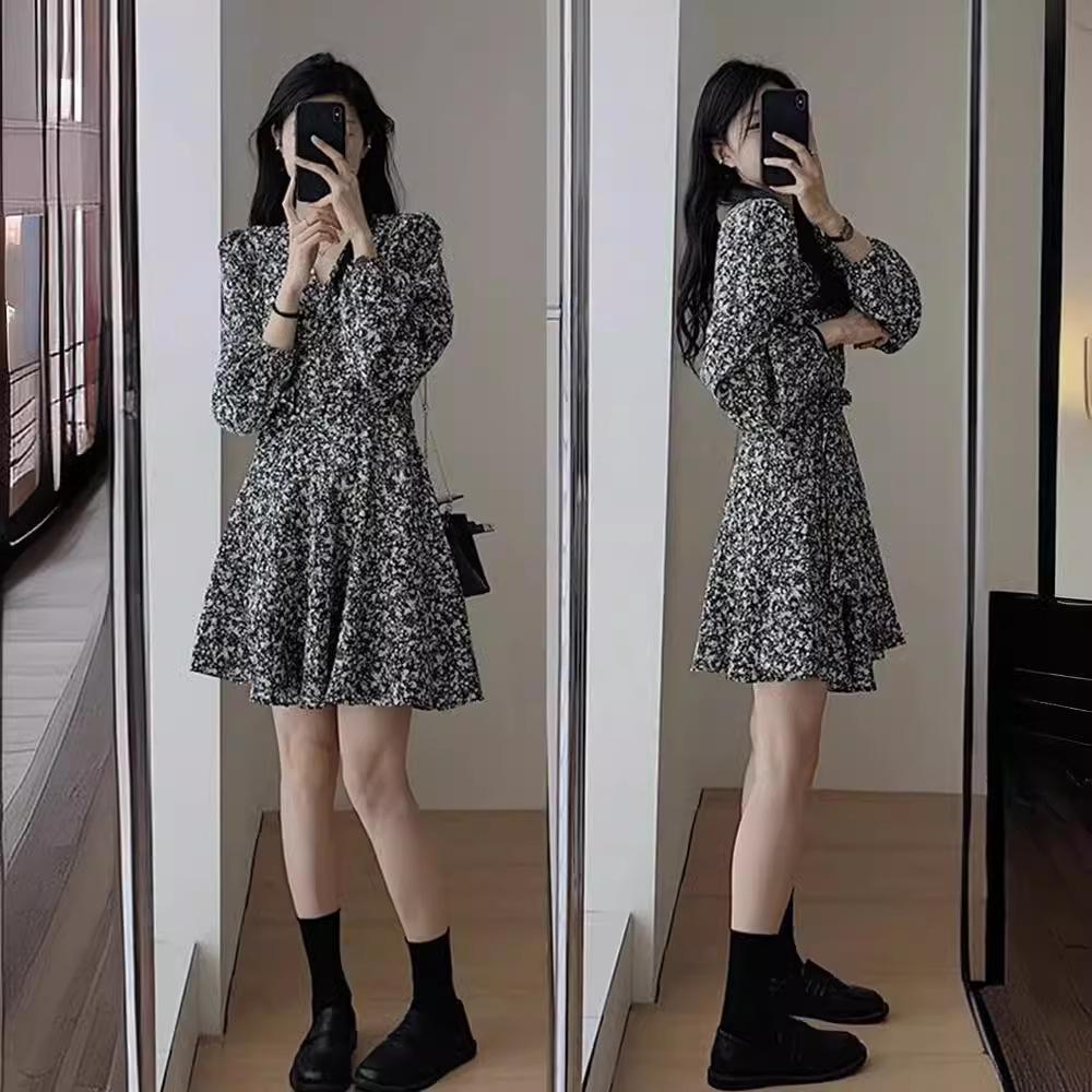 Women s French Style Floral Print Long Sleeve Mini Dress, V Neck Slim Fit A-Line Short Dress for Petite Women Early Fall Casual Wear S чёрный
Women s French Style Floral Print Long Sleeve Mini Dress, V Neck Slim Fit A-Line Short Dress for Petite Women Early Fall Casual Wear S чёрный