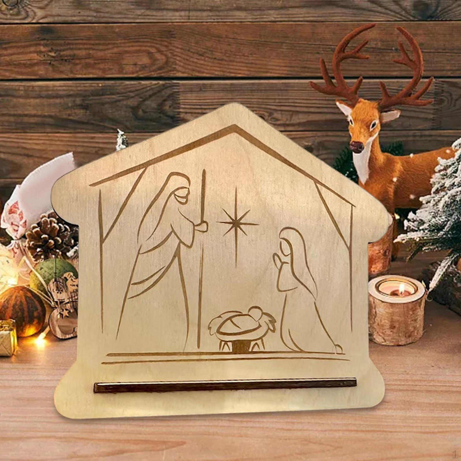 The Birth of Jesus Decorations Christian Ornaments Wood Xmas Decor Religious Gift Christmas
The Birth of Jesus Decorations Christian Ornaments Wood Xmas Decor Religious Gift Christmas