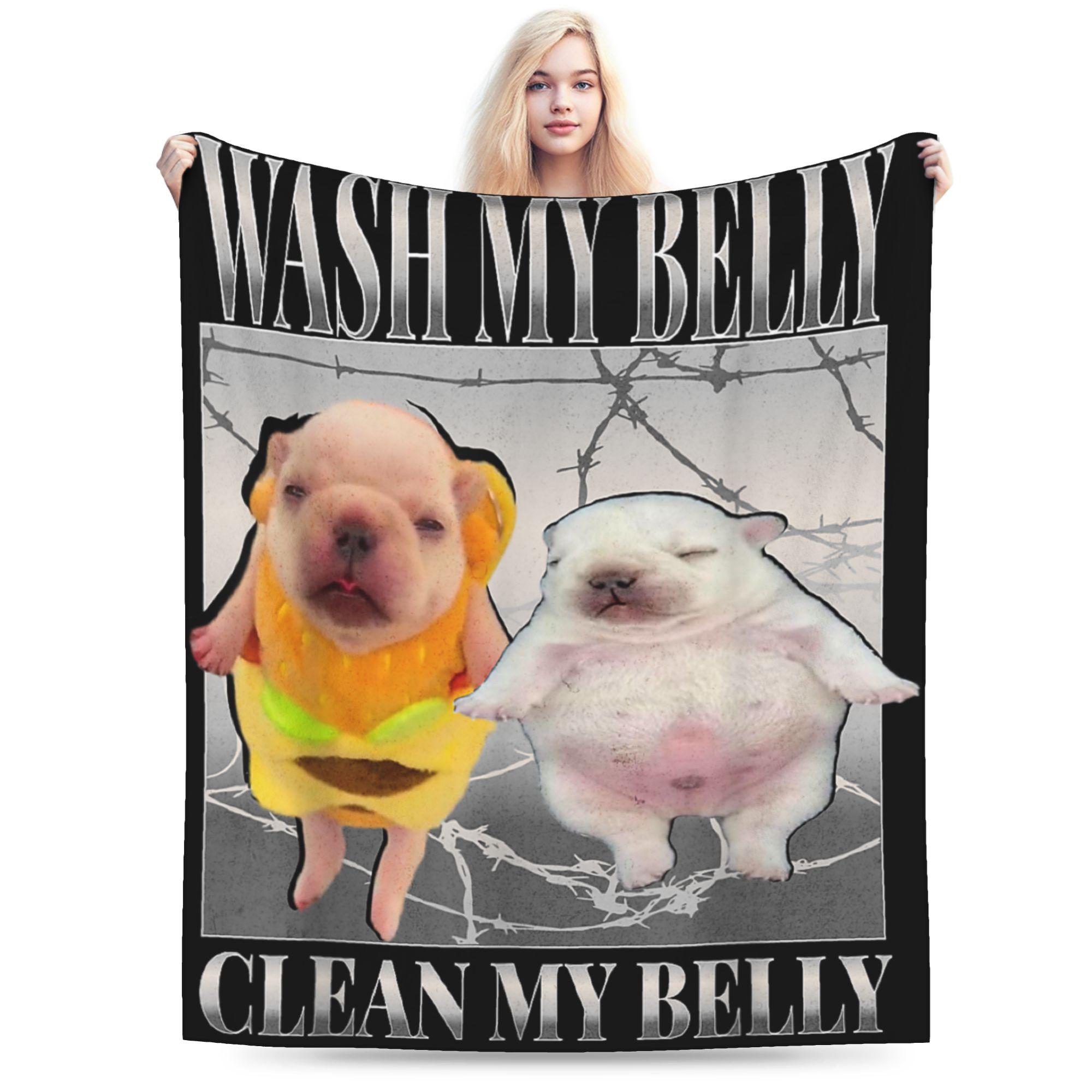 I Am Pibble Wash My Belly Blankets Coral Fleece Plush Meme Funny Dog Brainrot Warm Throw Blanket for Car Sofa Couch Bedspread 50x60in
I Am Pibble Wash My Belly Blankets Coral Fleece Plush Meme Funny Dog Brainrot Warm Throw Blanket for Car Sofa Couch Bedspread 50x60in