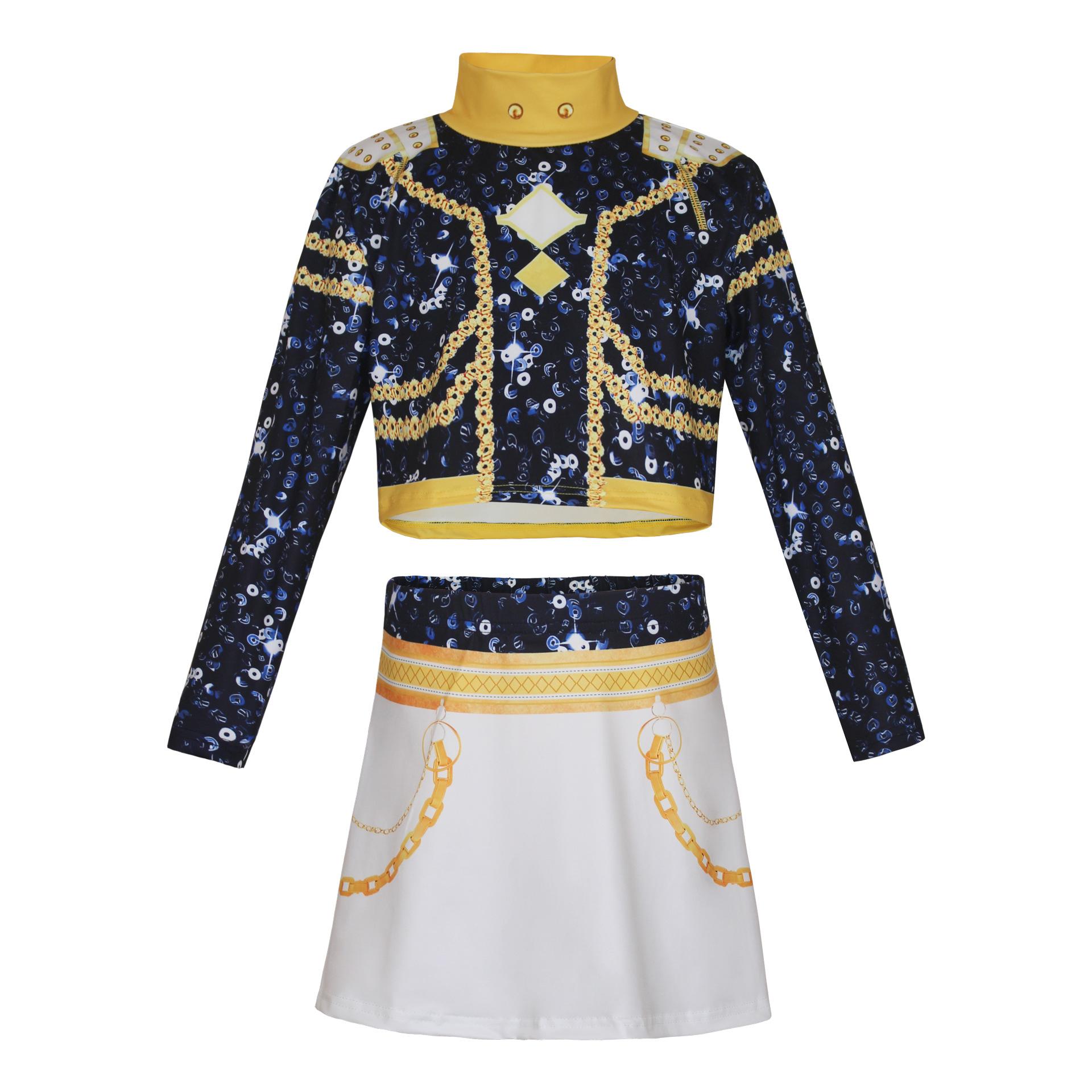 Girls POP Singer Hunters Stage Performance Printing Outfit Halloween Cosplay Costume for Carnival Party Pretend Game Role Playing Dress Up Suit 160cm
Girls POP Singer Hunters Stage Performance Printing Outfit Halloween Cosplay Costume for Carnival Party Pretend Game Role Playing Dress Up Suit 160cm