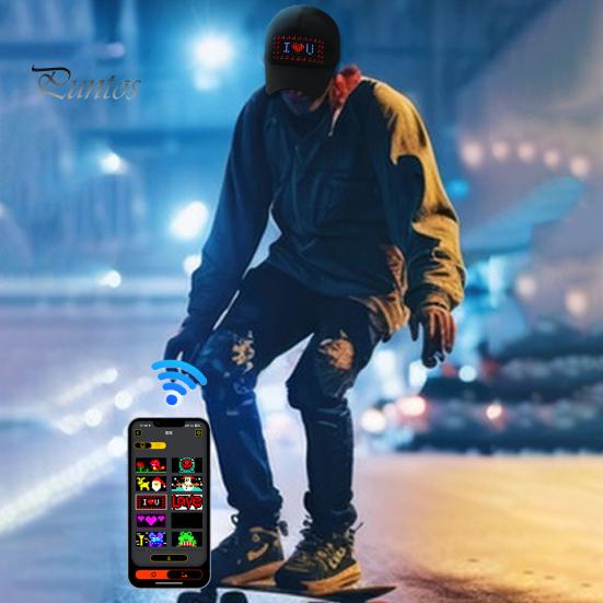 Кришка світлодіодного піксельного екрану RGB Барвиста світлодіодна кришка екрану Підключення програми Знімний екран Дисплей для зарядки через USB Капелюх з повідомленнями Капелюх із регульованою пряжкою для вечірки чорний
Кришка світлодіодного піксельного екрану RGB Барвиста світлодіодна кришка екрану Підключення програми Знімний екран Дисплей для зарядки через USB Капелюх з повідомленнями Капелюх із регульованою пряжкою для вечірки чорний
