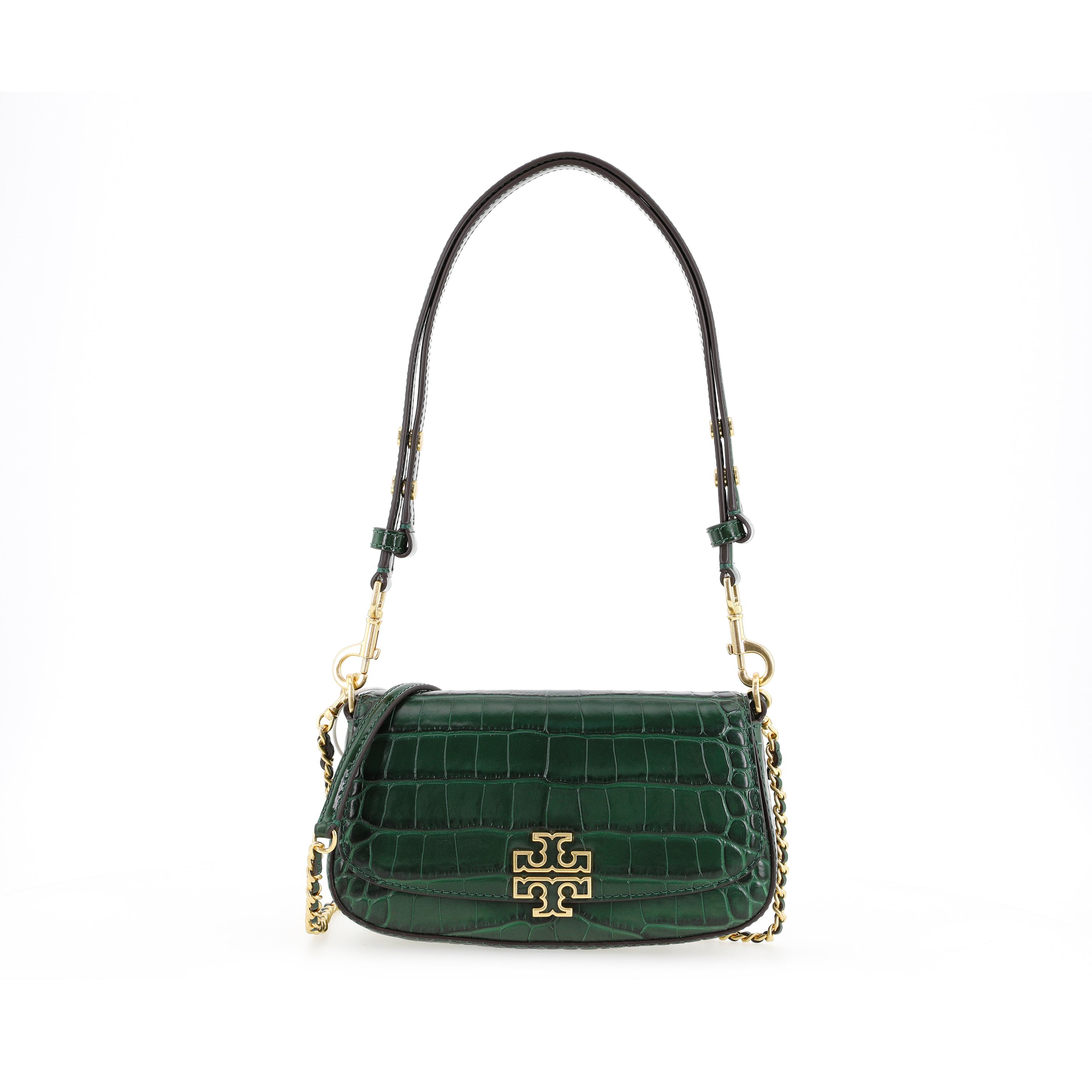 Tory Burch Britten Detachable Chain Crocodile Pattern Leather Underarm Bag Baguette Handbag Crossbody Shoulder Bag Small Women bags 141015-318 Basic Set (Bag+Dust Bag)
Tory Burch Britten Detachable Chain Crocodile Pattern Leather Underarm Bag Baguette Handbag Crossbody Shoulder Bag Small Women bags 141015-318 Basic Set (Bag+Dust Bag)