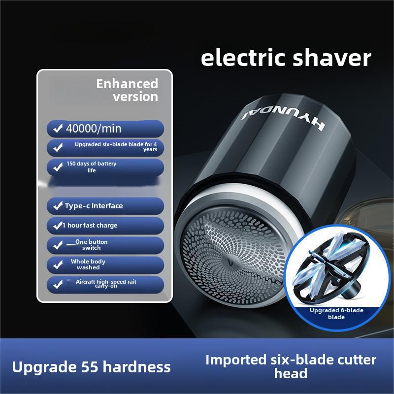 Мини-электробритва HYUNDAI: Компактная стальная бритва для мужчин - Super Clean Wash
Мини-электробритва HYUNDAI: Компактная стальная бритва для мужчин - Super Clean Wash