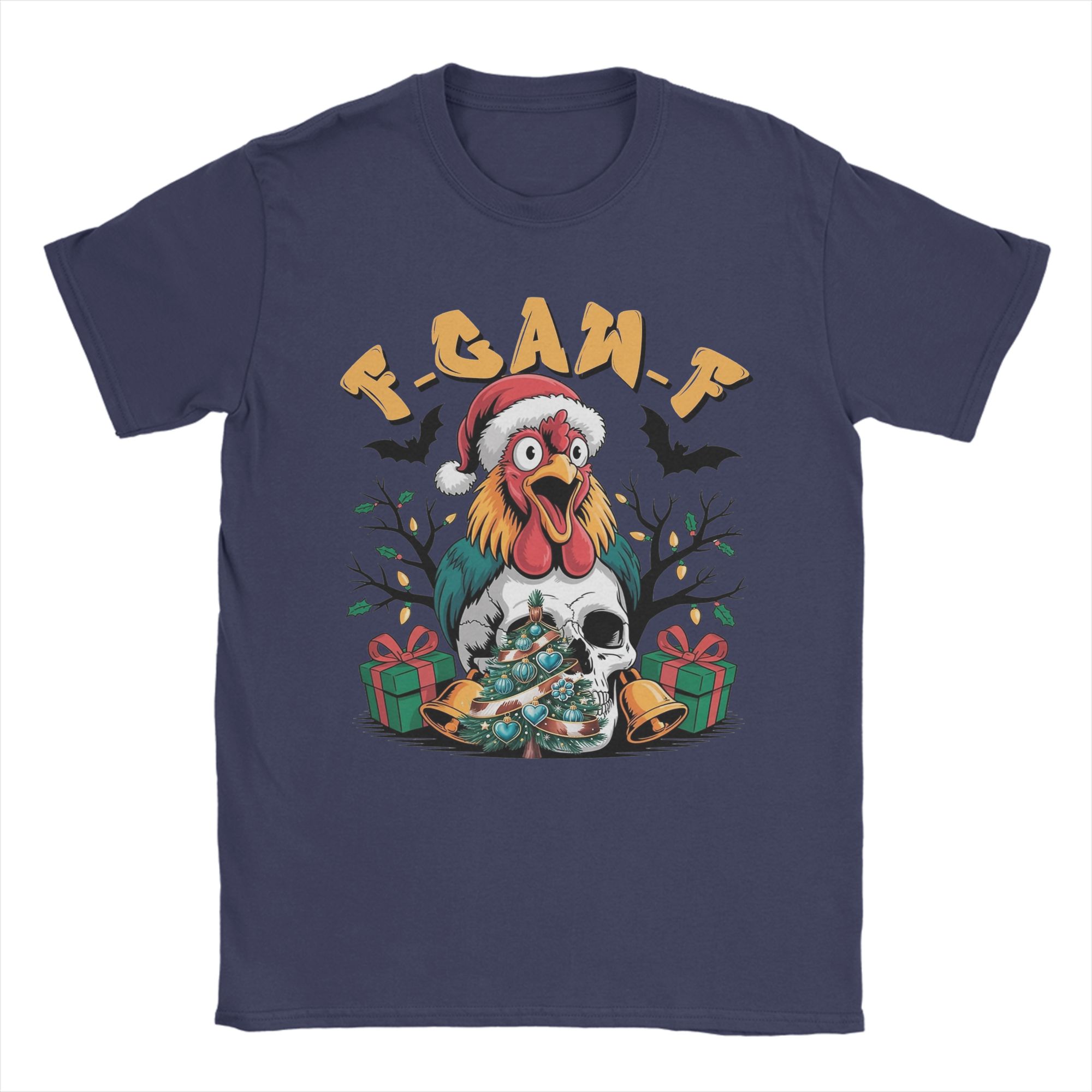 Awesome F-Caw-F Christmas Chicken Gothic Christmas T-Shirt Men O Neck Cotton T Shirts Short Sleeve Tee Shirt Original Clothes XL
Awesome F-Caw-F Christmas Chicken Gothic Christmas T-Shirt Men O Neck Cotton T Shirts Short Sleeve Tee Shirt Original Clothes XL