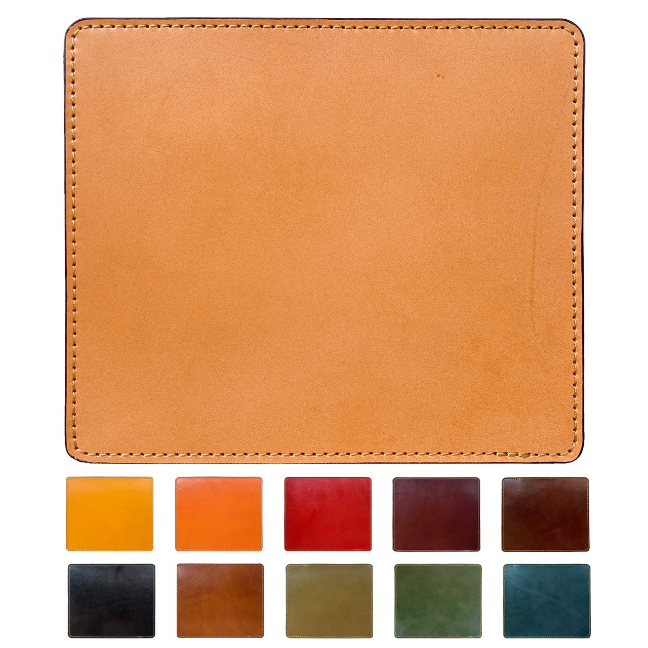 Genuine Tochigi Leather Mouse Pad, Business Mouse Pad, Handmade in Japan, with Non-Slip Backing, Made by a Discerning Dad, Camel
Genuine Tochigi Leather Mouse Pad, Business Mouse Pad, Handmade in Japan, with Non-Slip Backing, Made by a Discerning Dad, Camel