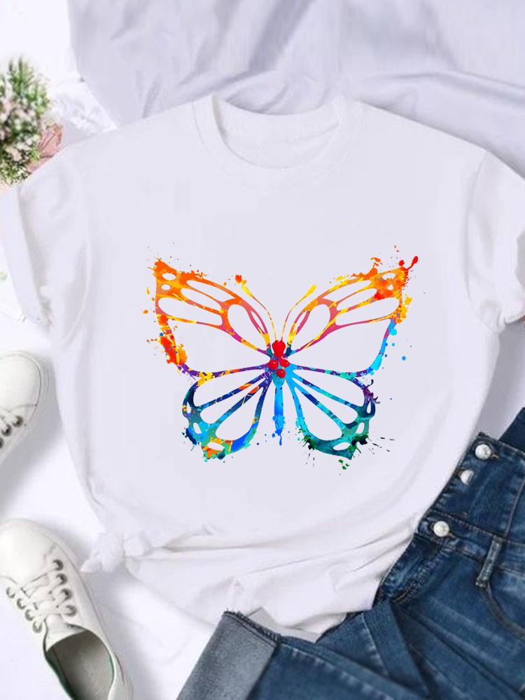 Short Sleeve T-Shirts Women Tee Print Summer Cartoon Shirt Love Heart Butterfly Female Graphic T Top T-Shirt Fashion Clothing S білий
Short Sleeve T-Shirts Women Tee Print Summer Cartoon Shirt Love Heart Butterfly Female Graphic T Top T-Shirt Fashion Clothing S білий