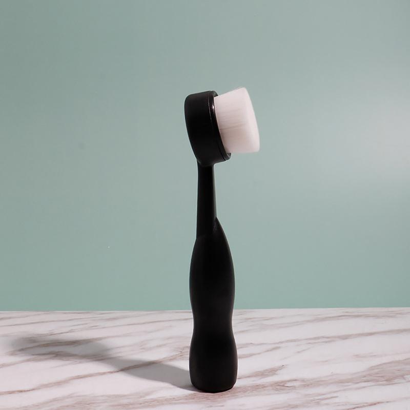 Abs щетка для лица, глубоко очищающее средство от черных точек, отшелушивающая массажная щетка для лица, портативные инструменты для мытья кожи лица чёрный