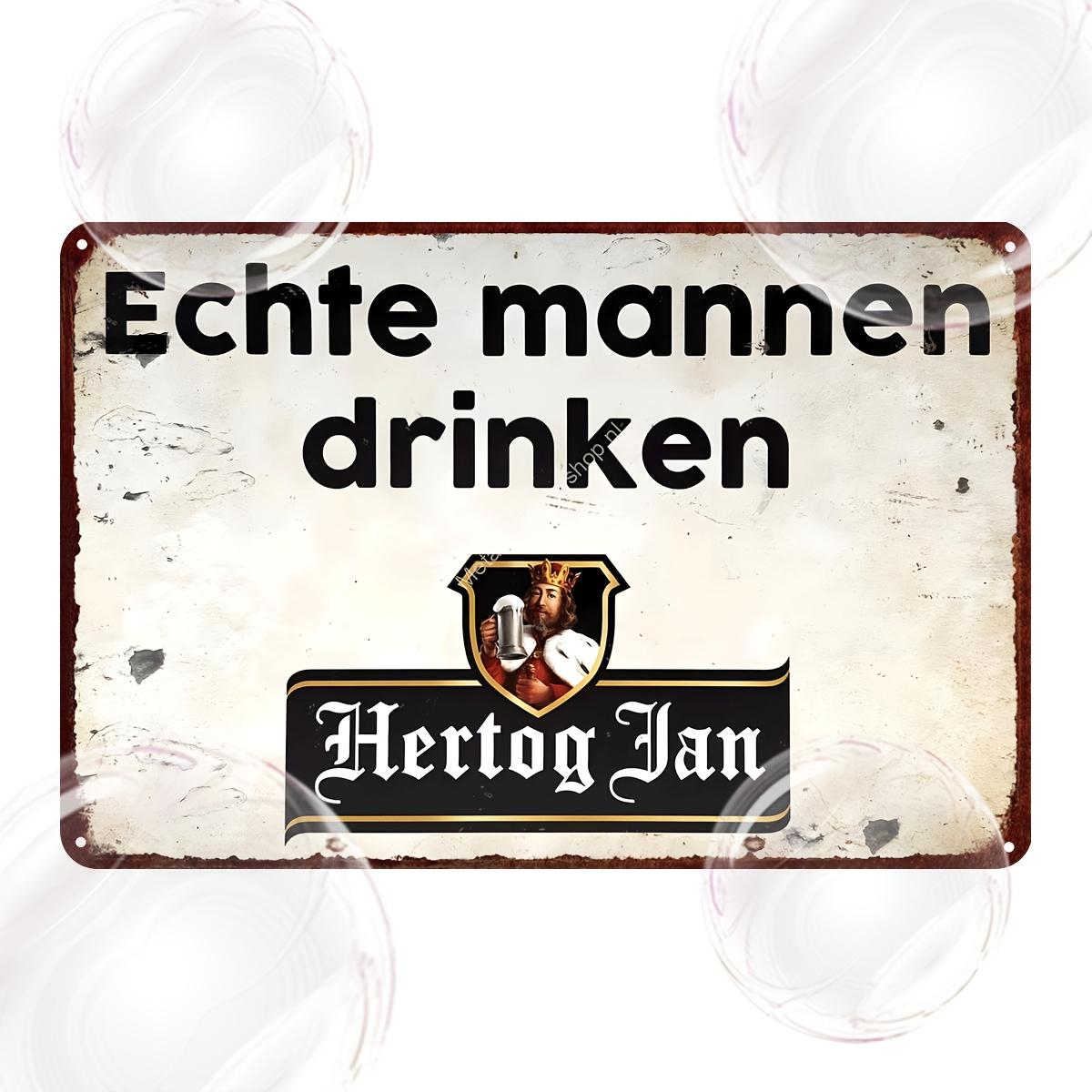 Hertog Jan Vintage Metal Sign Echtemannen drinken Retro Wall Decor with Shield Broom Design Rustic Iron Plaque for Hom aluminum 20x30cm
Hertog Jan Vintage Metal Sign Echtemannen drinken Retro Wall Decor with Shield Broom Design Rustic Iron Plaque for Hom aluminum 20x30cm
