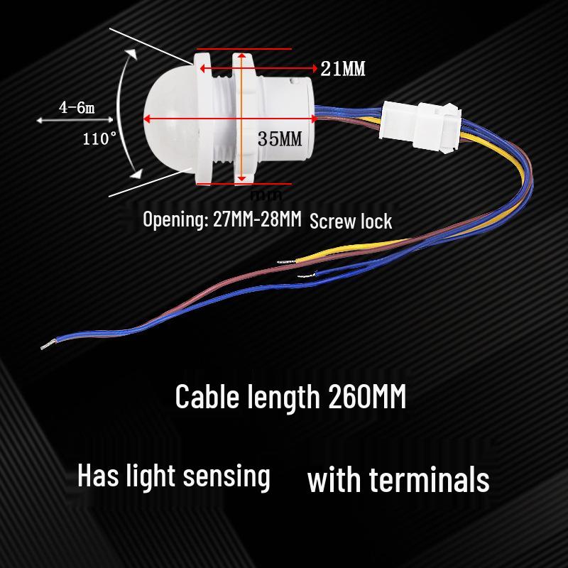 Smart Adjustable Infrared Motion Sensor Switch with Concealed Installation
Smart Adjustable Infrared Motion Sensor Switch with Concealed Installation