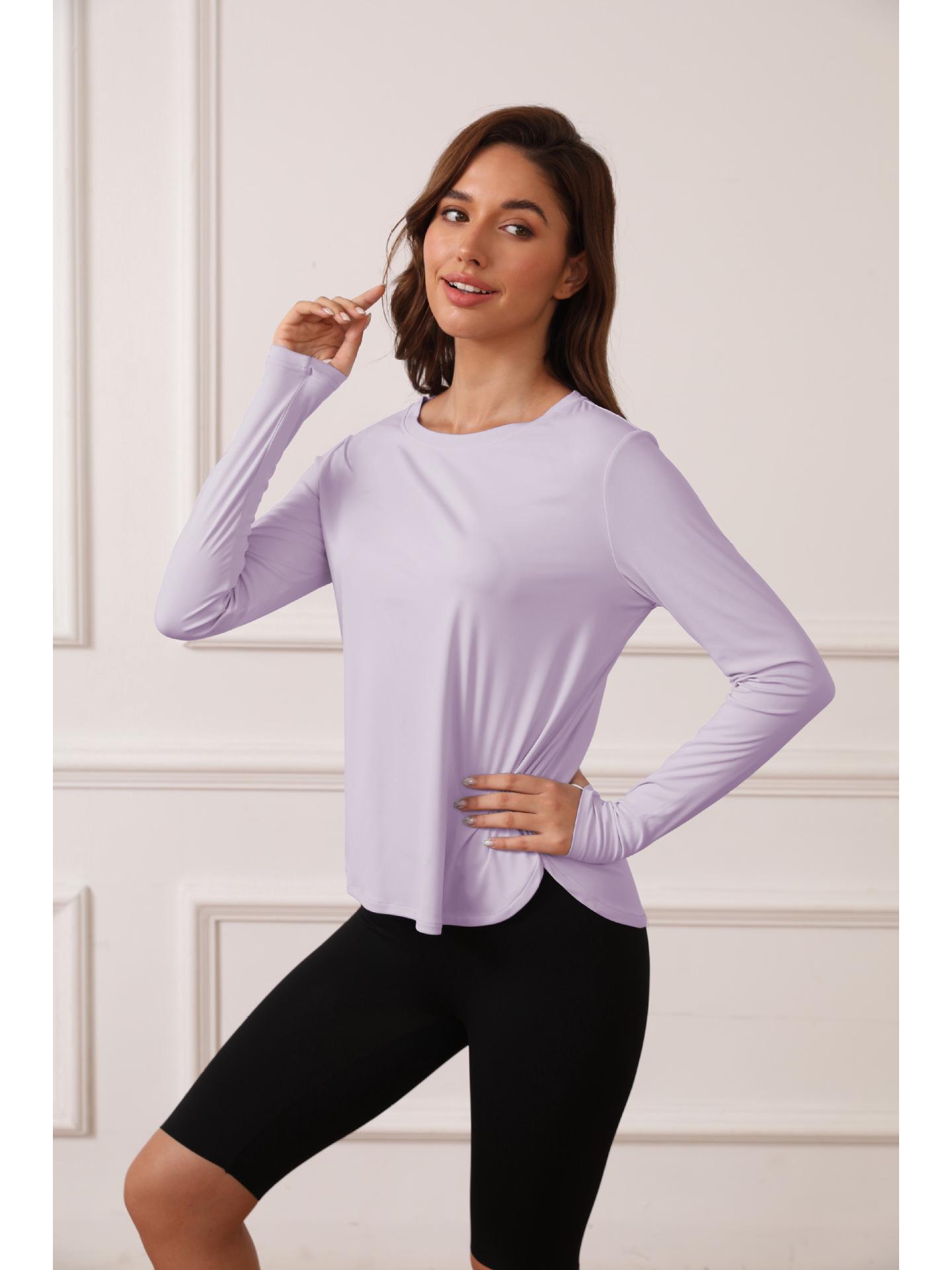 Легкий топ с круглым вырезом и защитой от УФ-лучей, с утягивающим талию эффектом и отверстиями для больших пальцев для пеших походов и альпинизма на открытом воздухе XXL светло-фиолетовый
Легкий топ с круглым вырезом и защитой от УФ-лучей, с утягивающим талию эффектом и отверстиями для больших пальцев для пеших походов и альпинизма на открытом воздухе XXL светло-фиолетовый