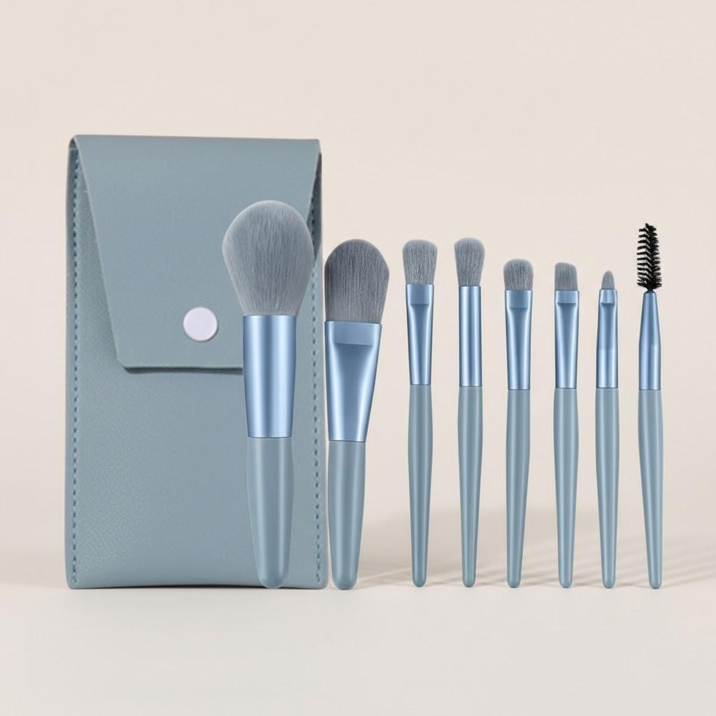8Pcs Mini Travel Portable Soft Makeup Brushes Set Eye Shadow Foundation Powder Lip Blush Blending Concealer Brush синий
8Pcs Mini Travel Portable Soft Makeup Brushes Set Eye Shadow Foundation Powder Lip Blush Blending Concealer Brush синий