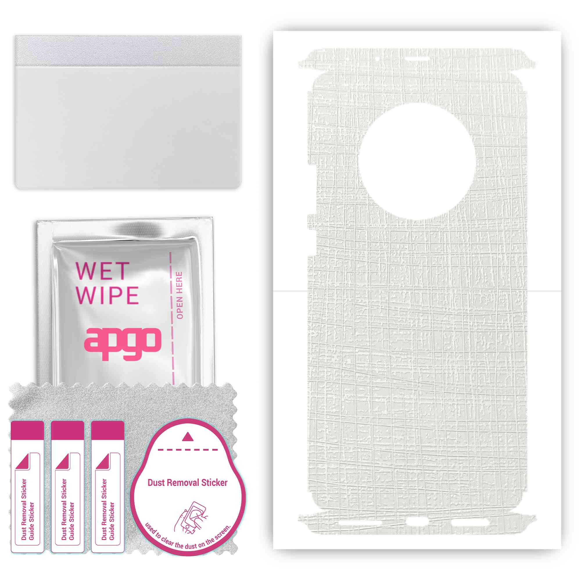 apgo Protective Skin Sticker for the back+sides compatible with Huawei Mate 40 Pro, Full Wrap Film, Foil, Vinyl - Pattern White Fabric
apgo Protective Skin Sticker for the back+sides compatible with Huawei Mate 40 Pro, Full Wrap Film, Foil, Vinyl - Pattern White Fabric