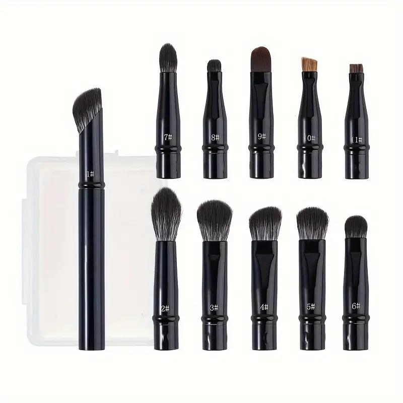 11 шт. портативный набор кистей для макияжа с мягкой щетиной, съемная металлическая ручка, кисти для макияжа, тени для век, консилер, косметическая кисть для губ
11 шт. портативный набор кистей для макияжа с мягкой щетиной, съемная металлическая ручка, кисти для макияжа, тени для век, консилер, косметическая кисть для губ