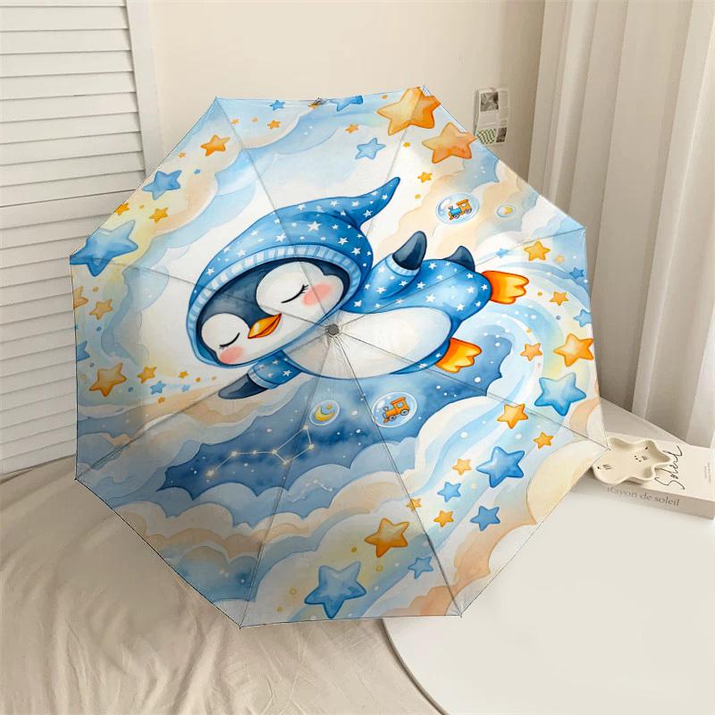 1PC Penguin Umbrella-8-Rib Reinforced, Automatic Open, Lightweight & Durable, Fashion Accessory for Outdoor, H0353
1PC Penguin Umbrella-8-Rib Reinforced, Automatic Open, Lightweight & Durable, Fashion Accessory for Outdoor, H0353