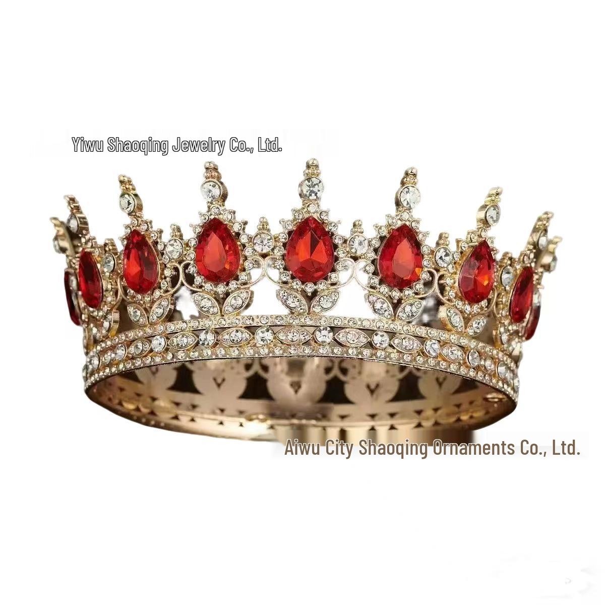 Retro Alloy Crystal-Studded Queen s Large Crown for Formal Gowns & Bridal Headdress
Retro Alloy Crystal-Studded Queen s Large Crown for Formal Gowns & Bridal Headdress