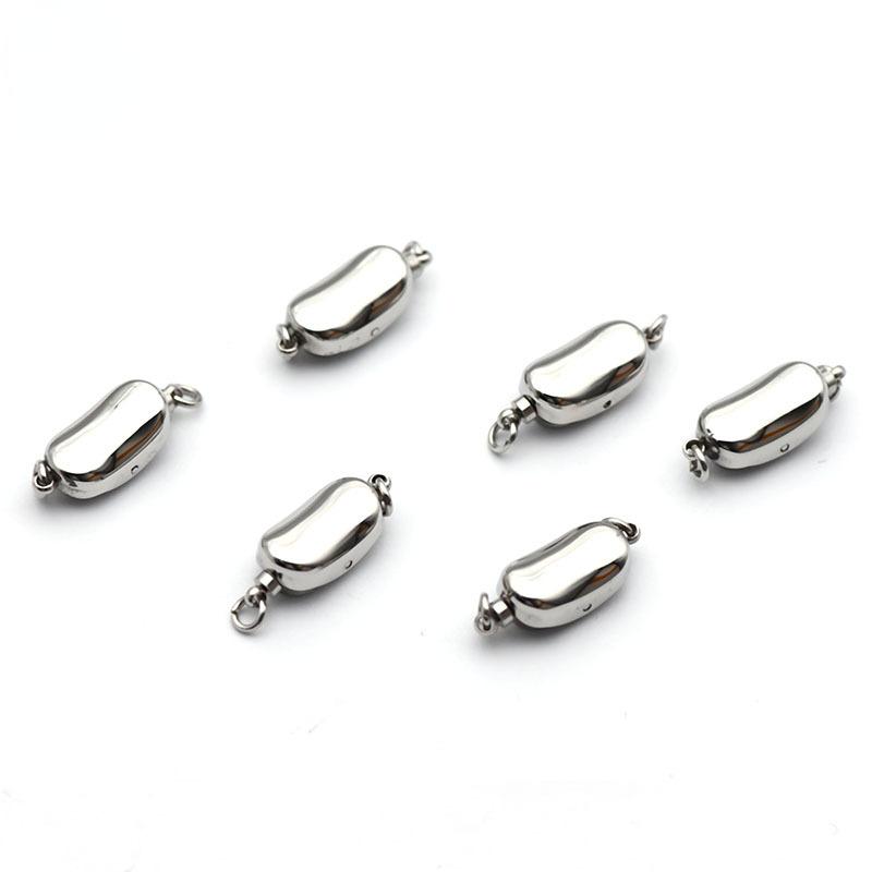 5pcs Stainless Steel Ingot Buckle Pea Clasps Titanium Steel Snap Clasps Pin Buckle Pearl Bracelet Necklace Safety Lock Buckle
5pcs Stainless Steel Ingot Buckle Pea Clasps Titanium Steel Snap Clasps Pin Buckle Pearl Bracelet Necklace Safety Lock Buckle