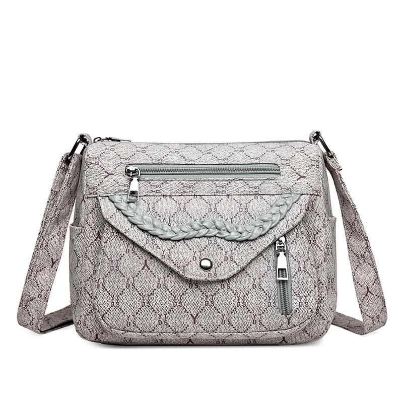 Сумка на плече великої місткості Жіноча сумка через плече з м’якої шкіри сірий
Сумка на плече великої місткості Жіноча сумка через плече з м’якої шкіри сірий