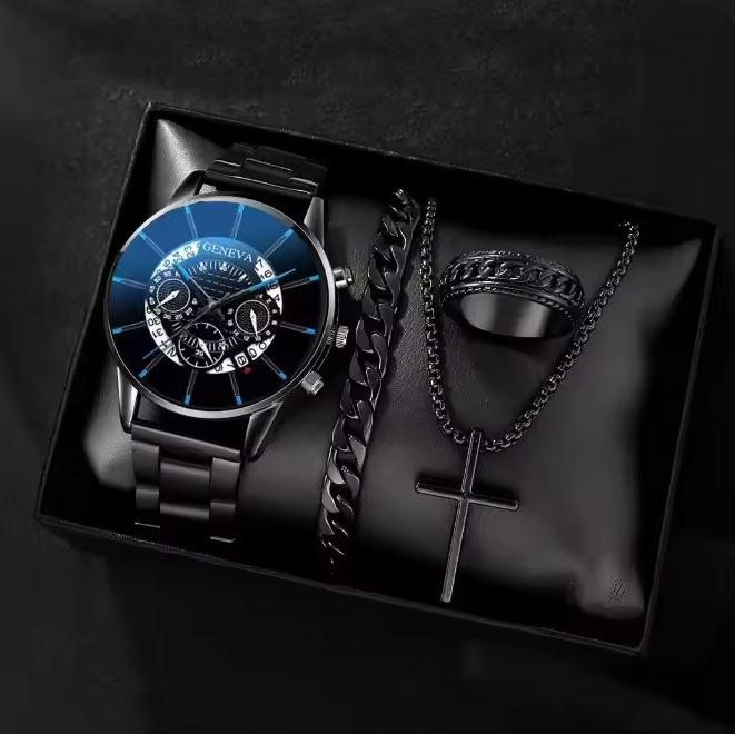 Men S New Watch Set Cool Fake Three-Eye Quartz Watch Beaded Bracelet large price
Men S New Watch Set Cool Fake Three-Eye Quartz Watch Beaded Bracelet large price