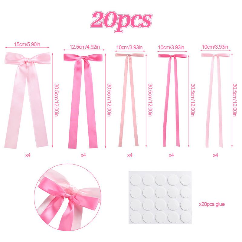 20pcs/set Pink Bow Wall Decor, DIY Ribbon Bows Photo Backdrop Garland for Birthday Party Wedding Home Room Bedroom Decoration
20pcs/set Pink Bow Wall Decor, DIY Ribbon Bows Photo Backdrop Garland for Birthday Party Wedding Home Room Bedroom Decoration