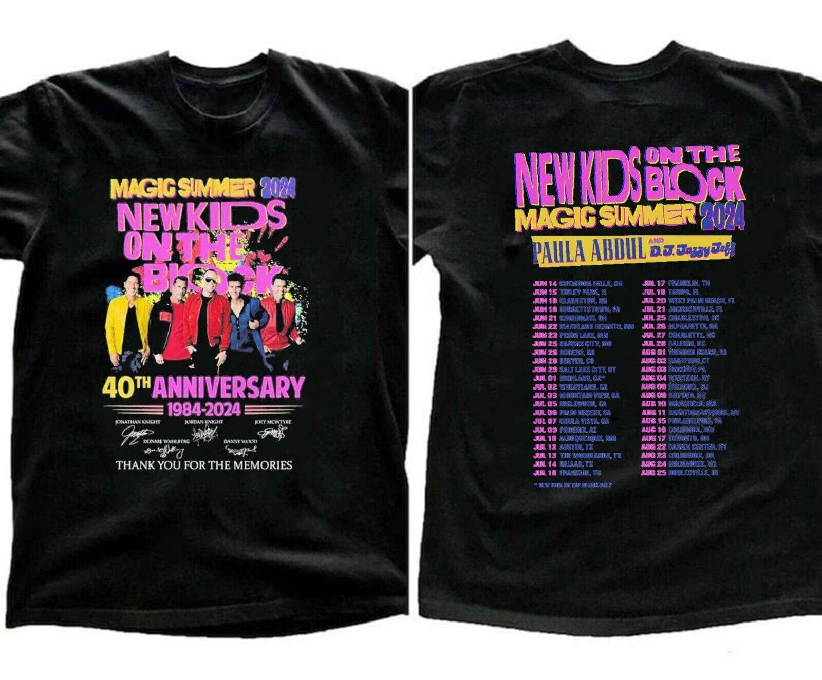 New on the Block The Magic Summer Tour 2024 T-Shirt Mens Womens Tees Top For Fans S
New on the Block The Magic Summer Tour 2024 T-Shirt Mens Womens Tees Top For Fans S