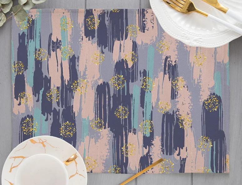 Abstract Geometric Oil Painting Lines Print Linen Placemats Modern Home Decoration Table Dining Mat Stripe Watercolor Mat 2pcs 30x45cm
Abstract Geometric Oil Painting Lines Print Linen Placemats Modern Home Decoration Table Dining Mat Stripe Watercolor Mat 2pcs 30x45cm