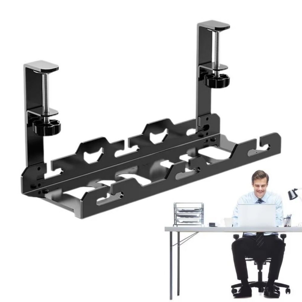 Multipurpose Under Desk Cable Management Tray No Drill Cord Storage Rack Socket чорний
Multipurpose Under Desk Cable Management Tray No Drill Cord Storage Rack Socket чорний