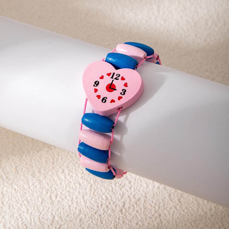 Children S Jewelry Colored Wood Watch Shape Bracelet Cute Cute Cartoon Wood Love Bracelet
Children S Jewelry Colored Wood Watch Shape Bracelet Cute Cute Cartoon Wood Love Bracelet