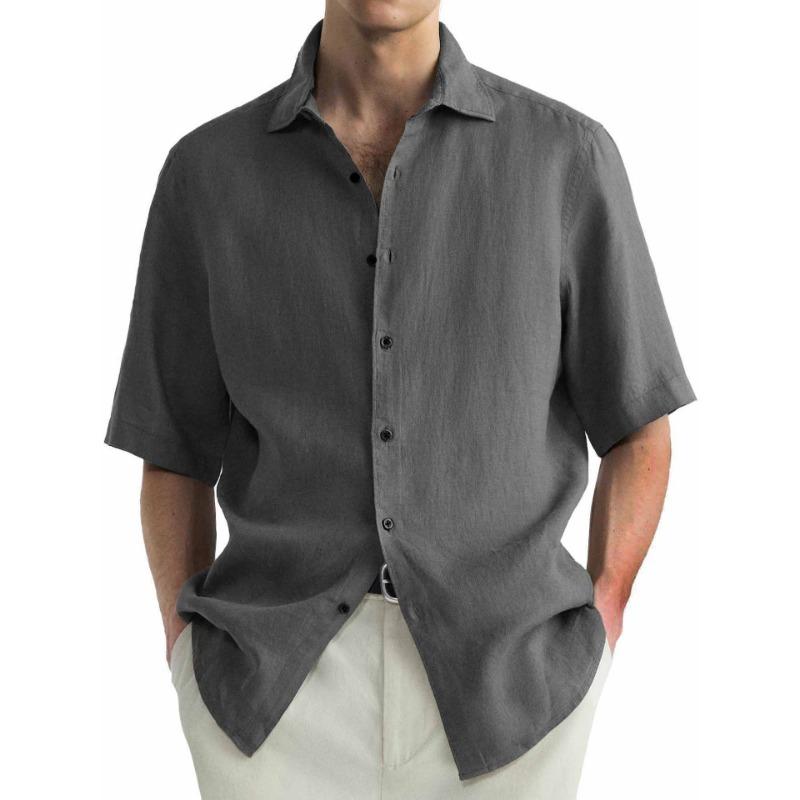 Men s Short Sleeve Button-Down Shirt Linen Fabric Casual Breathable Summer Top M сірий
Men s Short Sleeve Button-Down Shirt Linen Fabric Casual Breathable Summer Top M сірий